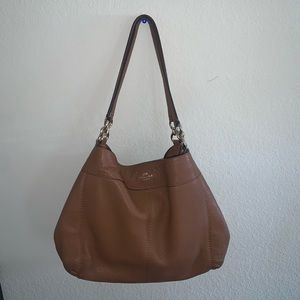 brown coach shoulder bag